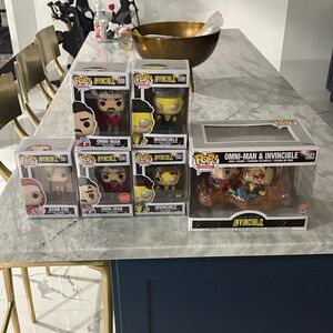 Funko Pop Invincible and Omni-Man Figures Set